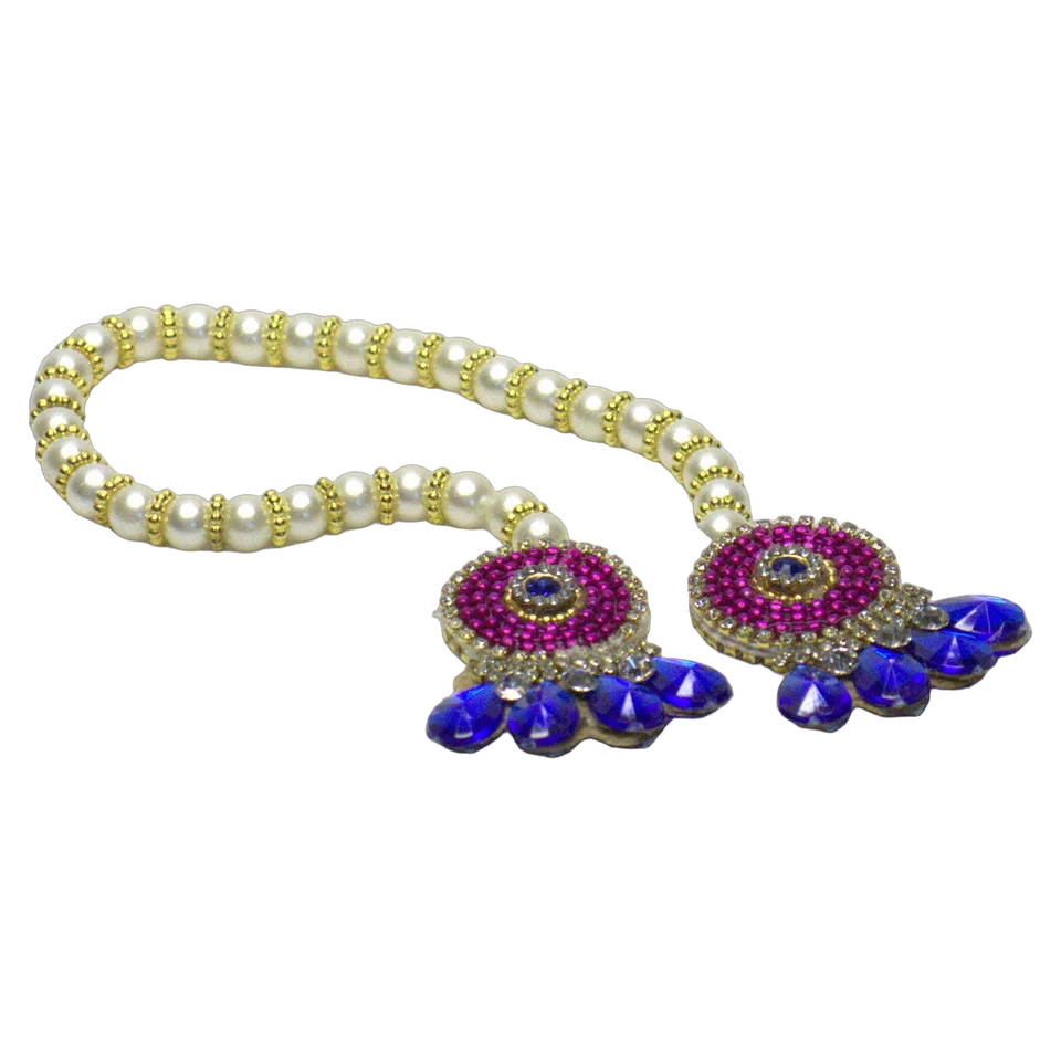 Pink Net Rhinestone Work - Patka