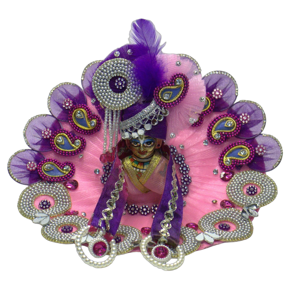 Pink Net Rhinestone Work - Main