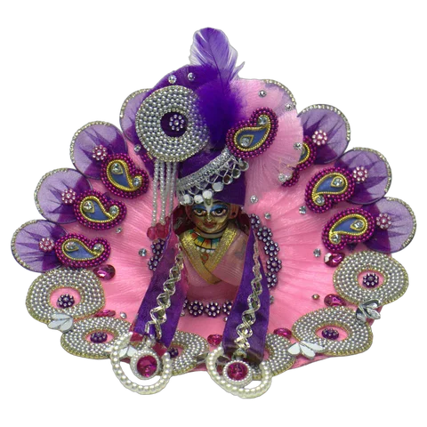 Pink Net Rhinestone Work - Main