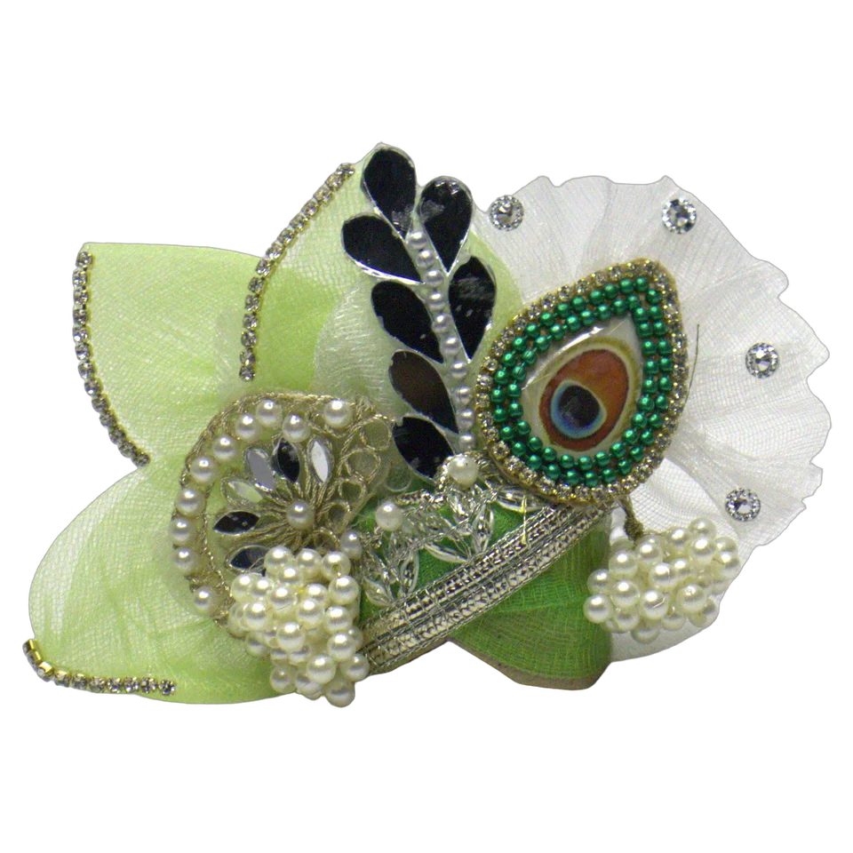 Sea Green Net Rhinestone - Mukut
