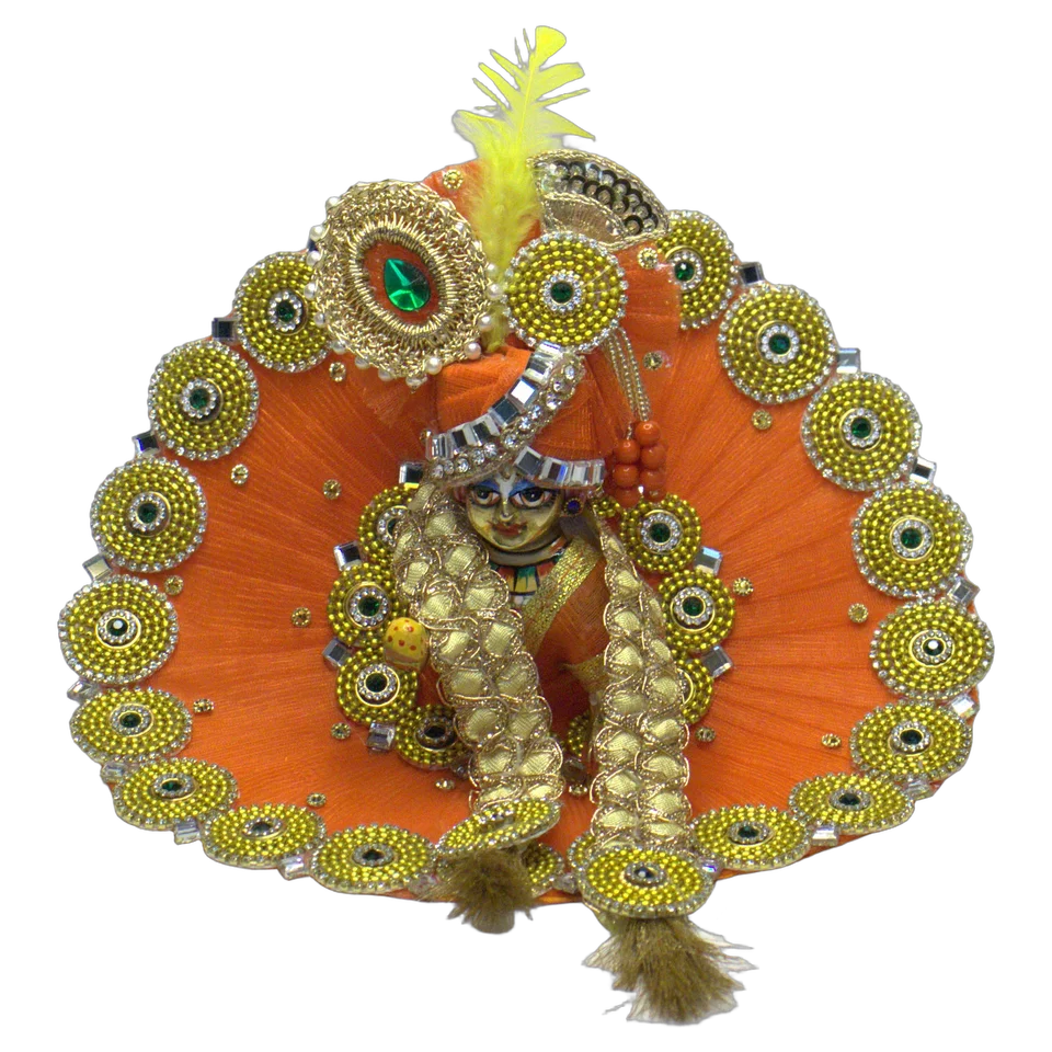 Orange Net Beadwork - Main