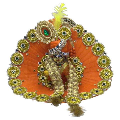 Orange Net Beadwork - Main