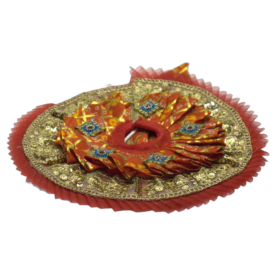 Red Net Golden Zari - Dress