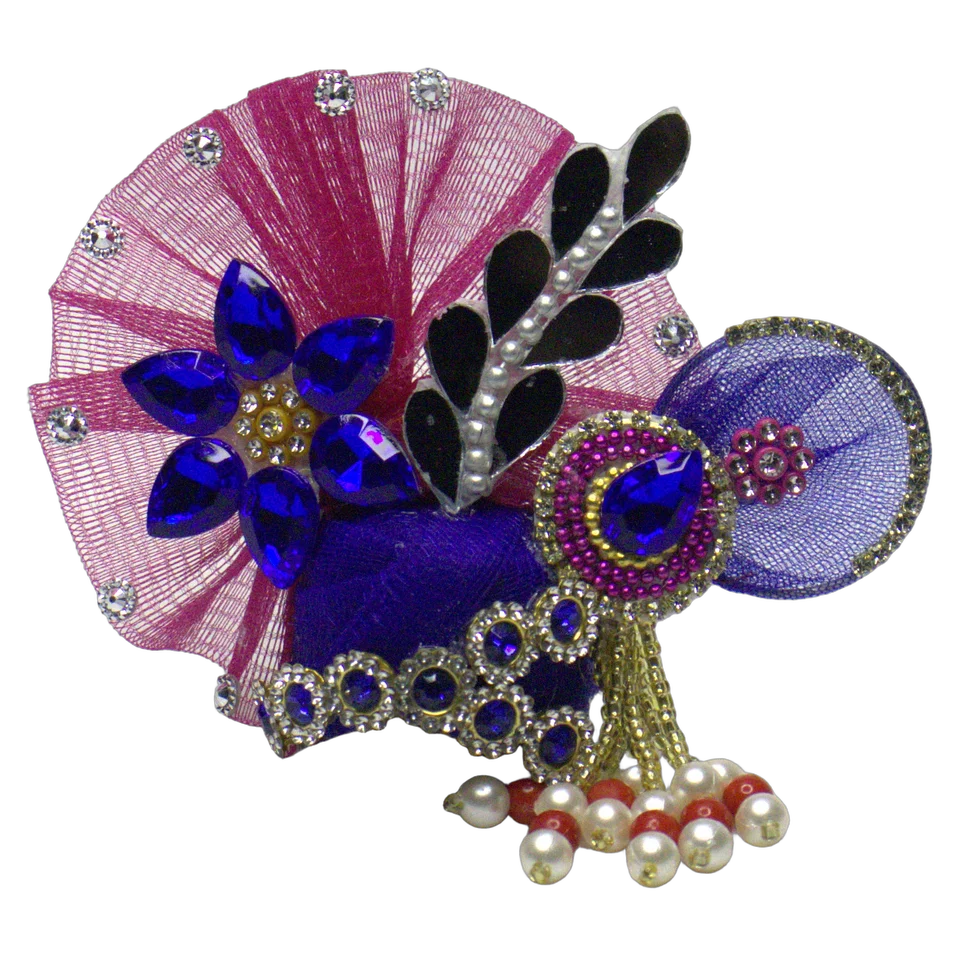 Magenta Net Rhinestone - Mukut