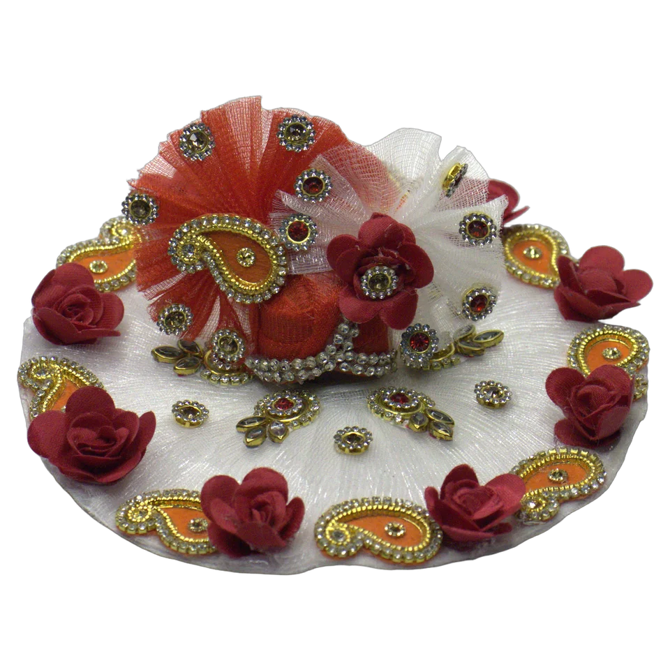 White Net Rose Kundan - Main