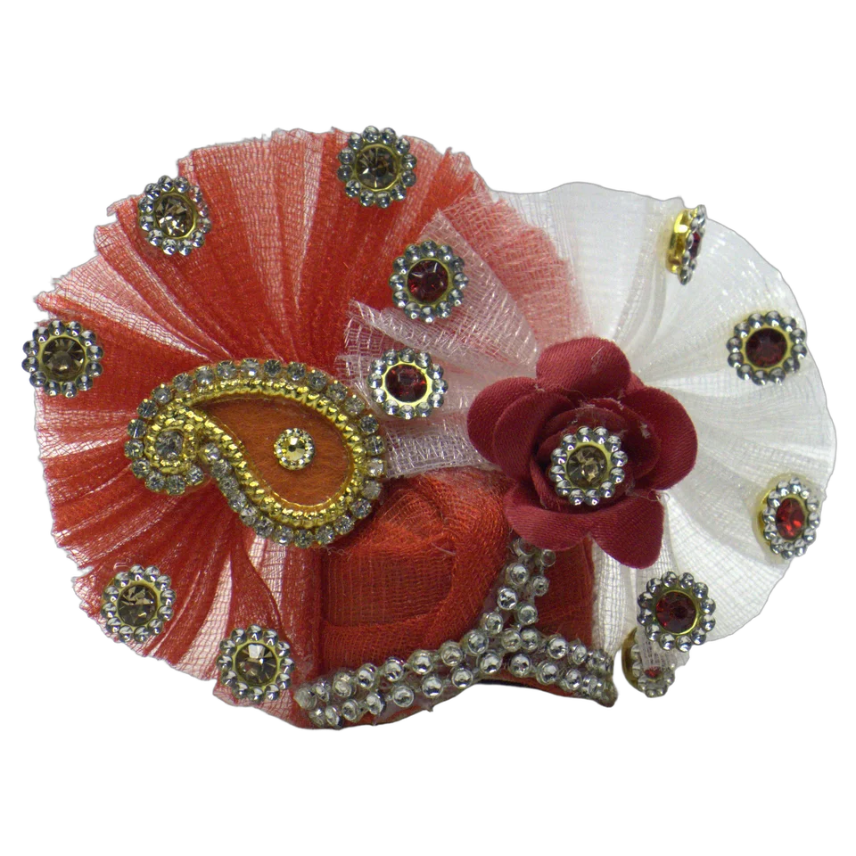 White Net Rose Kundan - Mukut