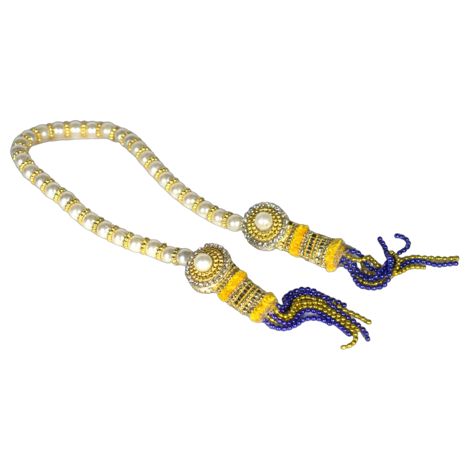 Yellow Blue Net Pearl - Patka